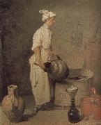 Jean Baptiste Simeon Chardin In the cellar of the boys to clean jar oil painting on canvas